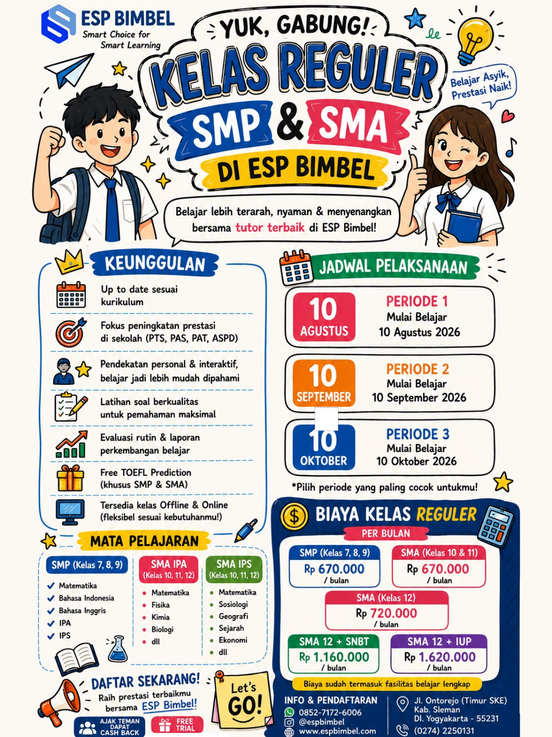 Brosur Kelas Reguler SMP & SMA